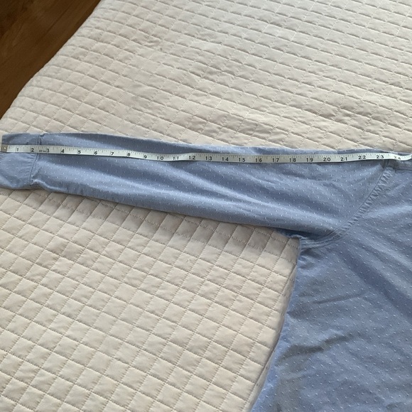 Brooklyn Tailors Blue and White Button-Down Shirt, Slim Medium - Picture 6 of 10